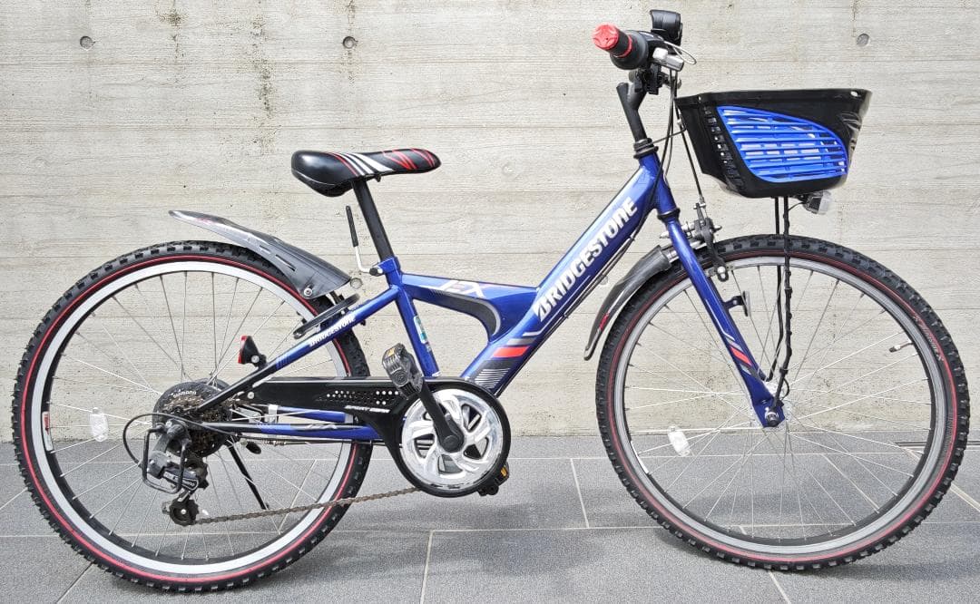 ブリヂストン エクスプレス ジュニア 24型 (青/6段変速) 点灯虫モデル