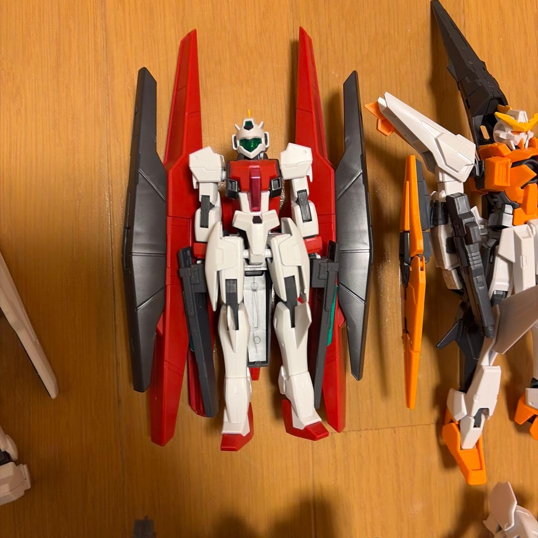 HG RG ダブルオー　ガンプラジャンク　クアンタ　エクシア　ガデッサ　フラッグ
