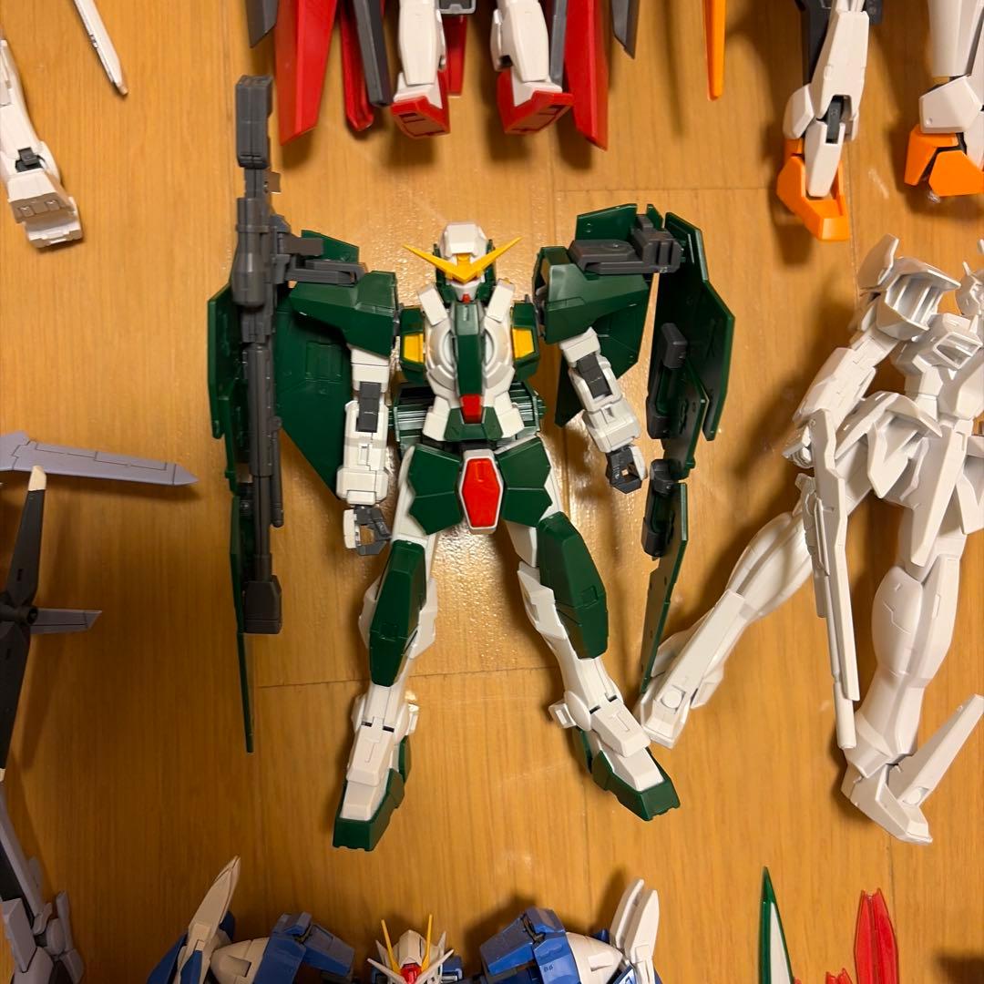 HG RG ダブルオー　ガンプラジャンク　クアンタ　エクシア　ガデッサ　フラッグ