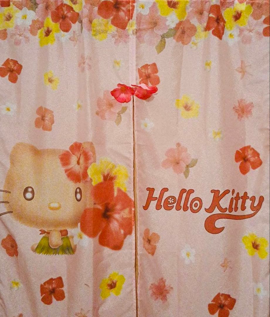 激レア！日焼けキティ♡のれん 新品未使用未開封 平成レトロ入手困難品 大人気！