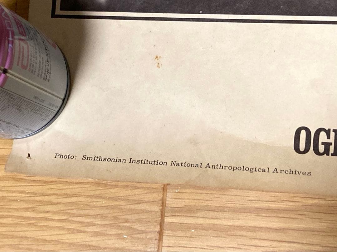 ビンテージ ネイティブアメリカン オグラララコタ インディアン ポスター 当時物