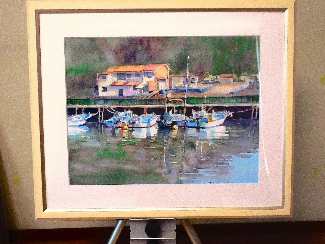 水彩画 小網代湾(三浦半島)