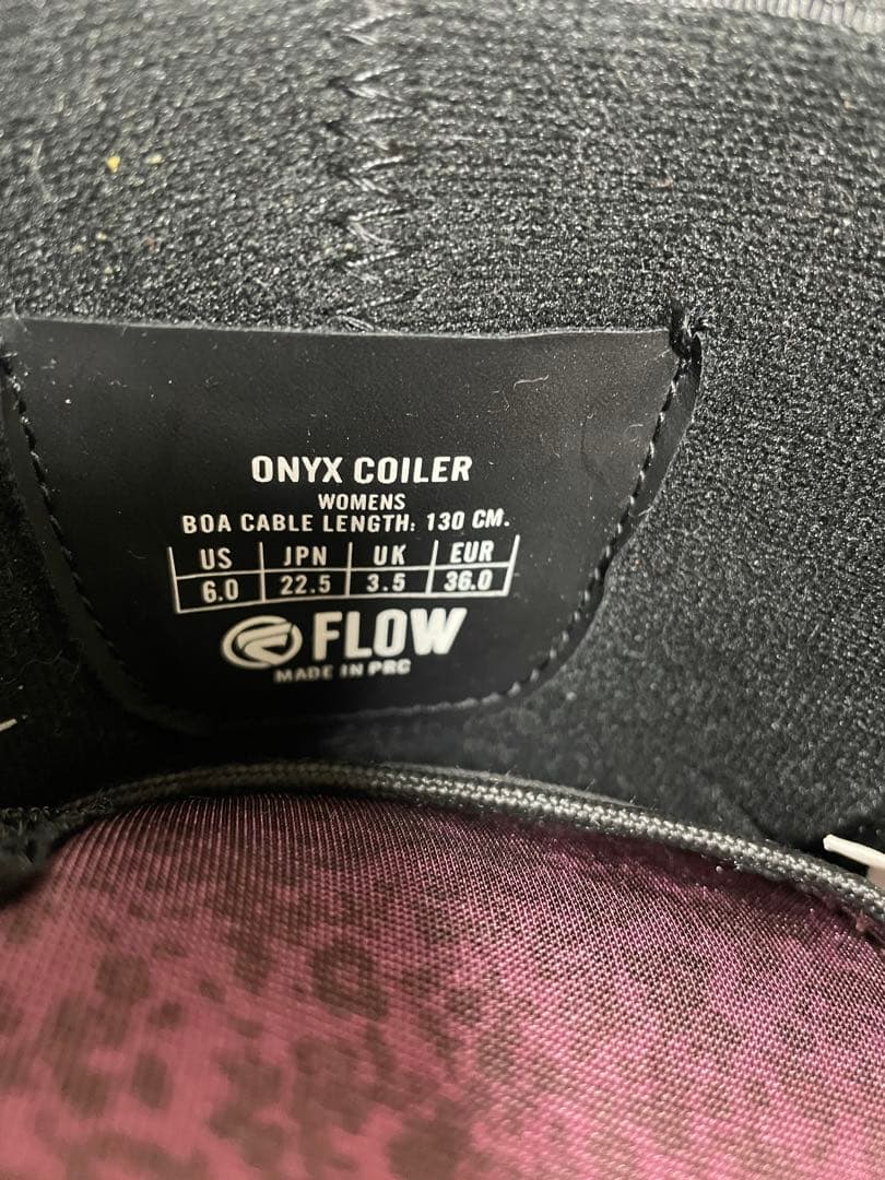 FLOW ONYX BOA ダイヤル　スノーボード ブーツ　ピンク　ブラック