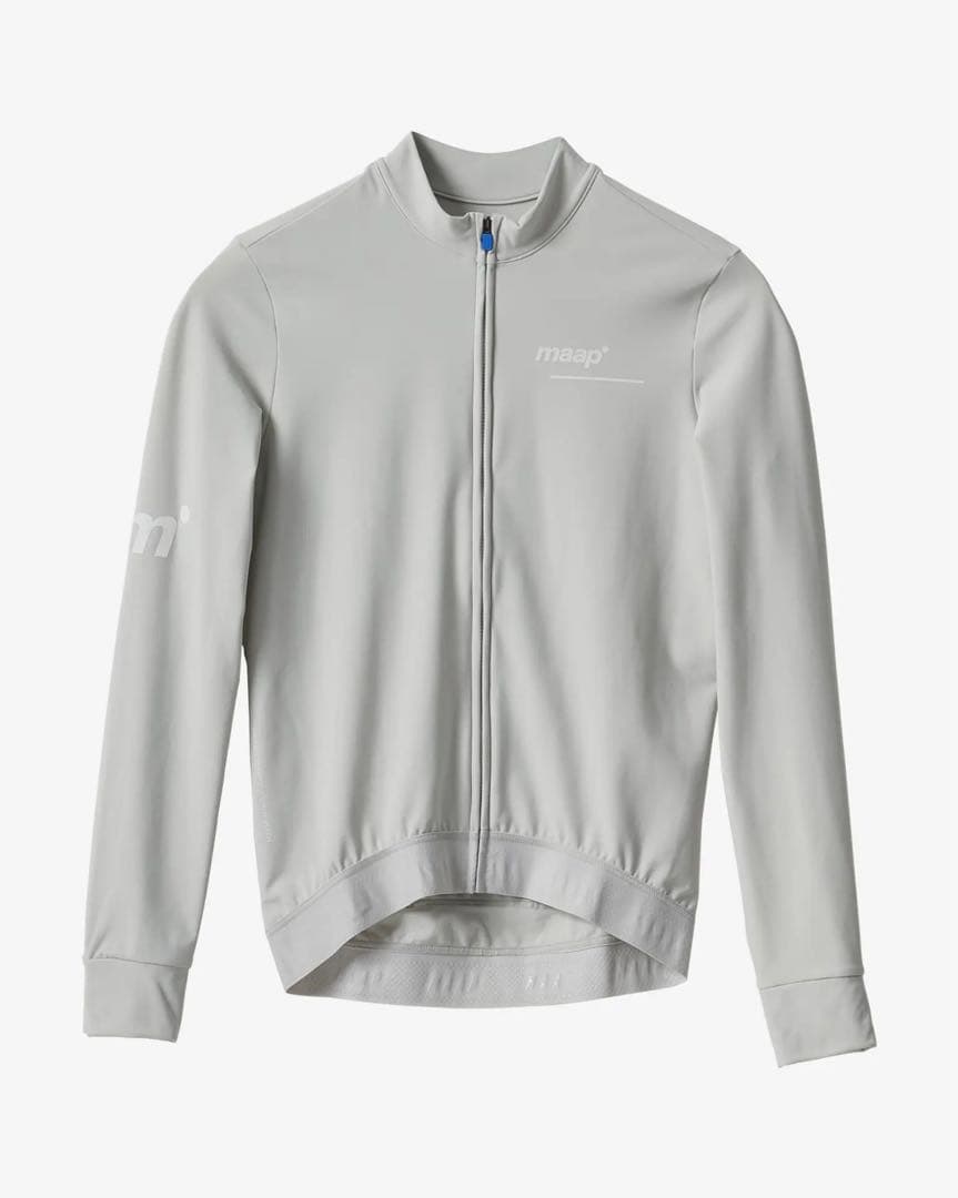  長袖サイクルジャージ グレー　Lサイズ