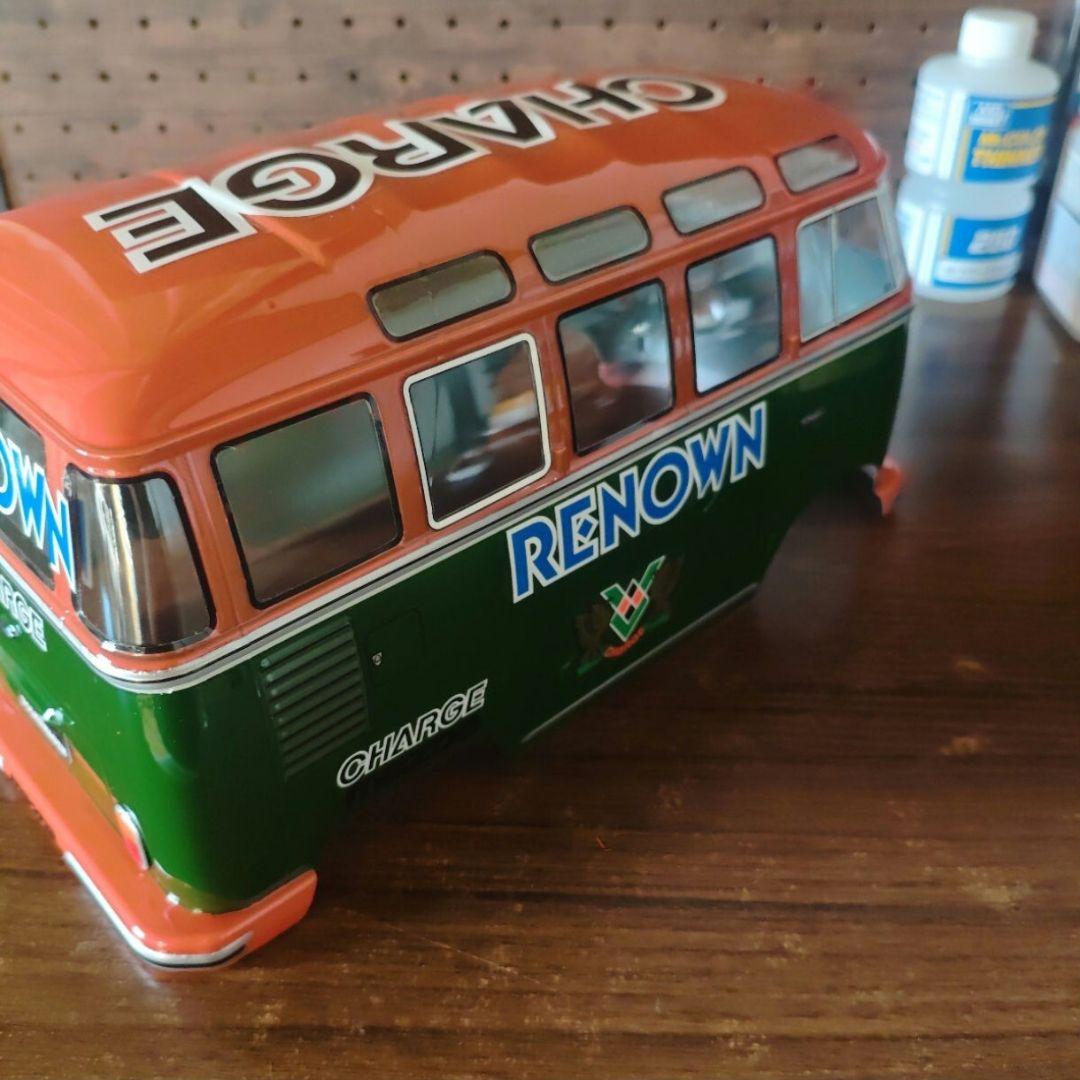 タミヤ　ワーゲンバス　ボディ　ウイリー用