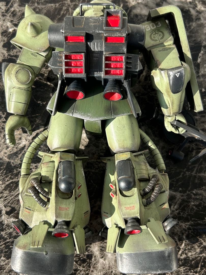 ガンプラ旧キットMSV 1/100 ザク06R筆塗装完成品