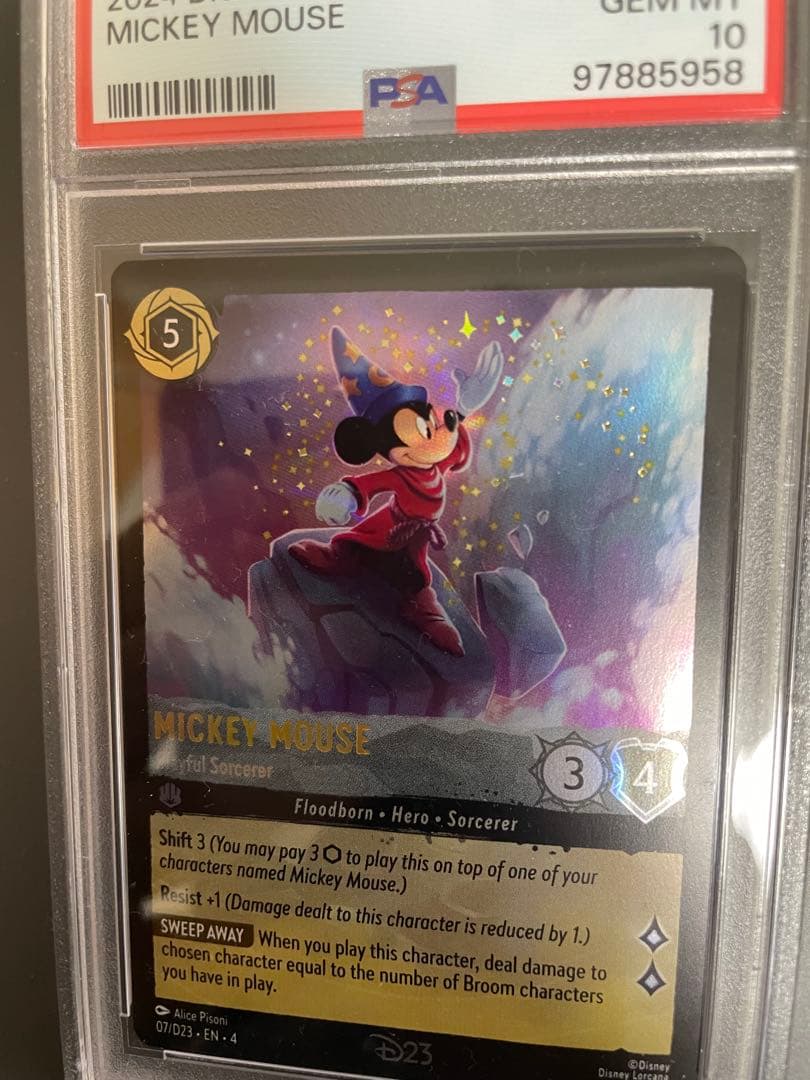 ディズニー ロルカナ ミッキー Disney D23 限定プロモ　psa10
