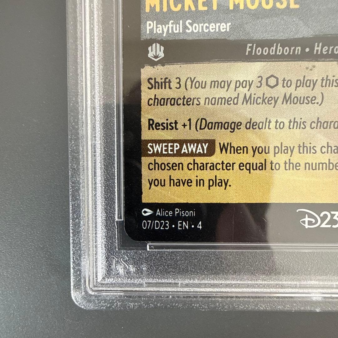 ディズニー ロルカナ ミッキー Disney D23 限定プロモ　psa10