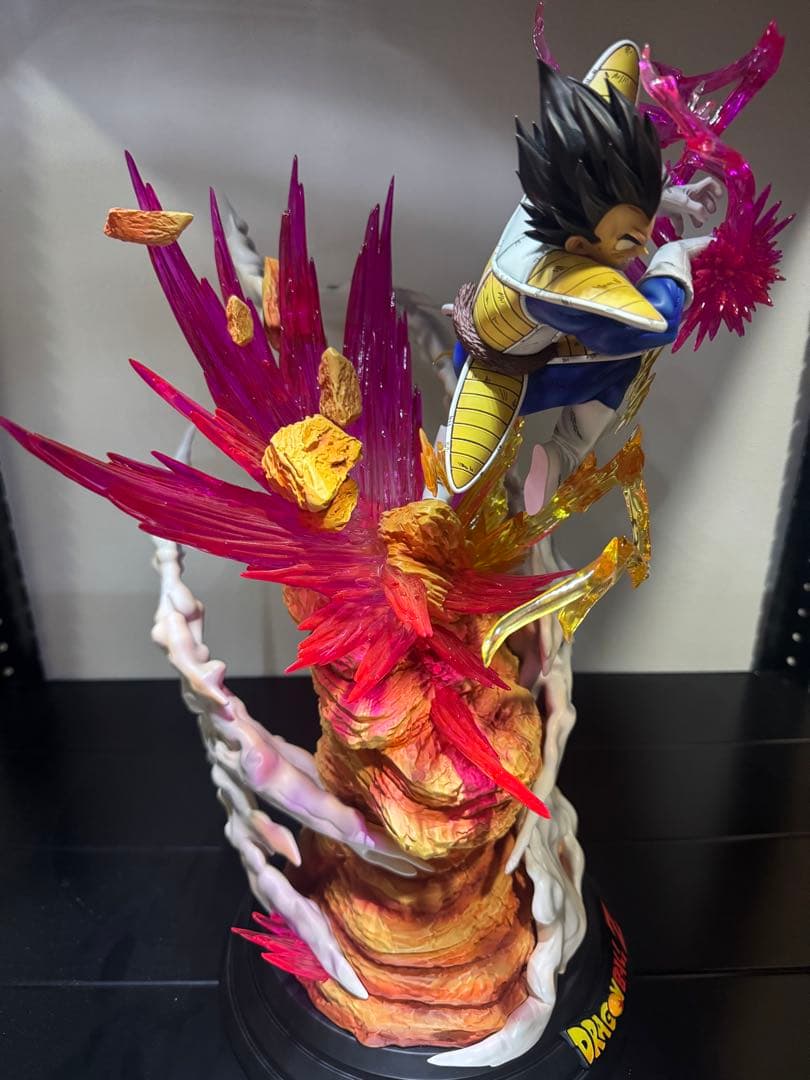 templeスタジオ　ドラゴンボールガレージキット　ベジータ　紫エフェクトver