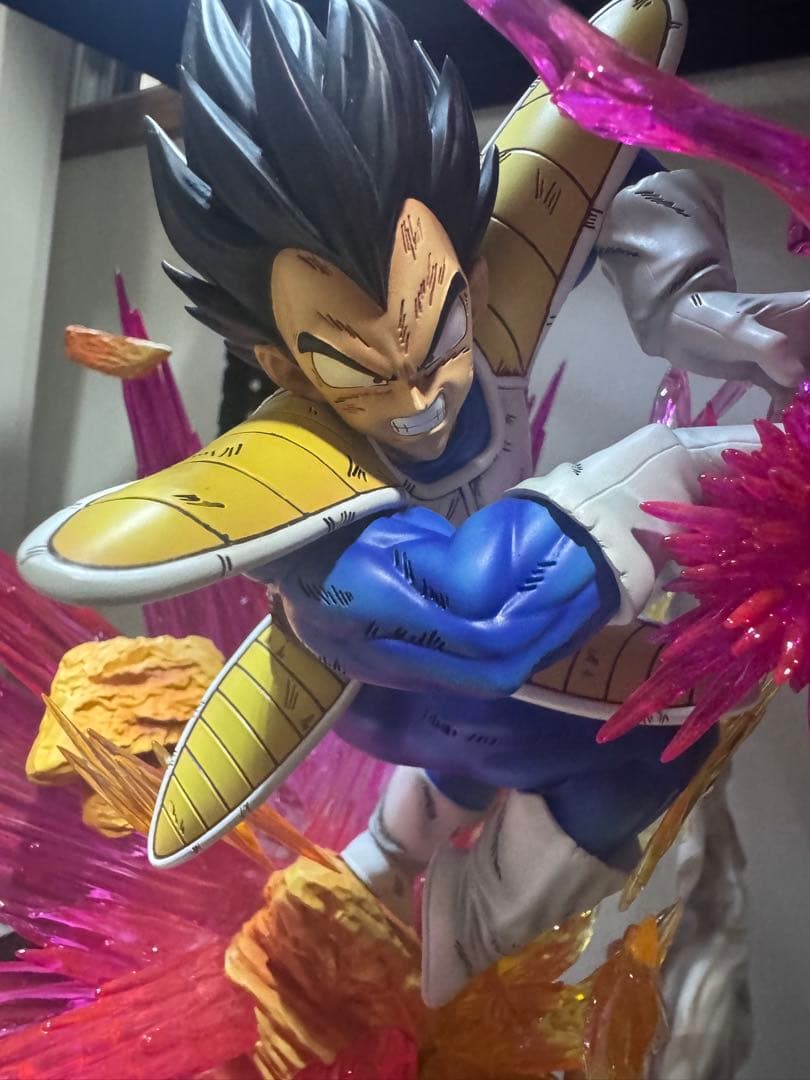 templeスタジオ　ドラゴンボールガレージキット　ベジータ　紫エフェクトver