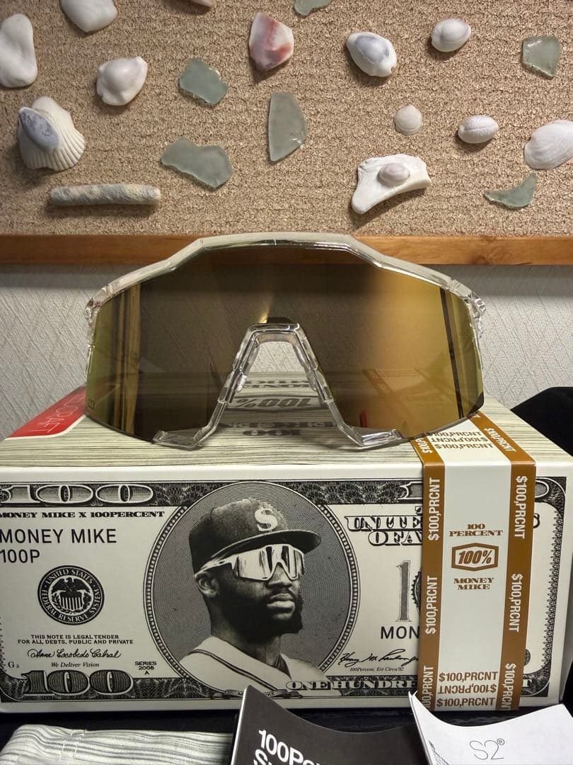 100％ サングラス　マイケルハリス2世　ゴールド　 speedcraft 美品