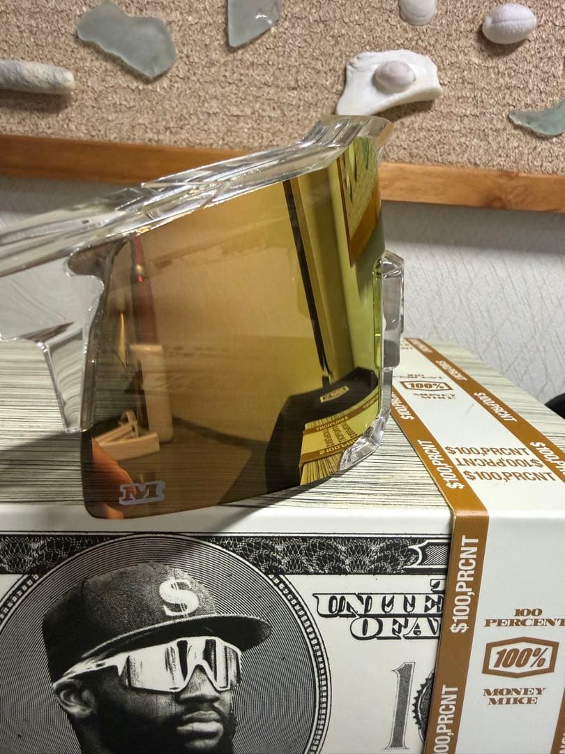 100％ サングラス　マイケルハリス2世　ゴールド　 speedcraft 美品