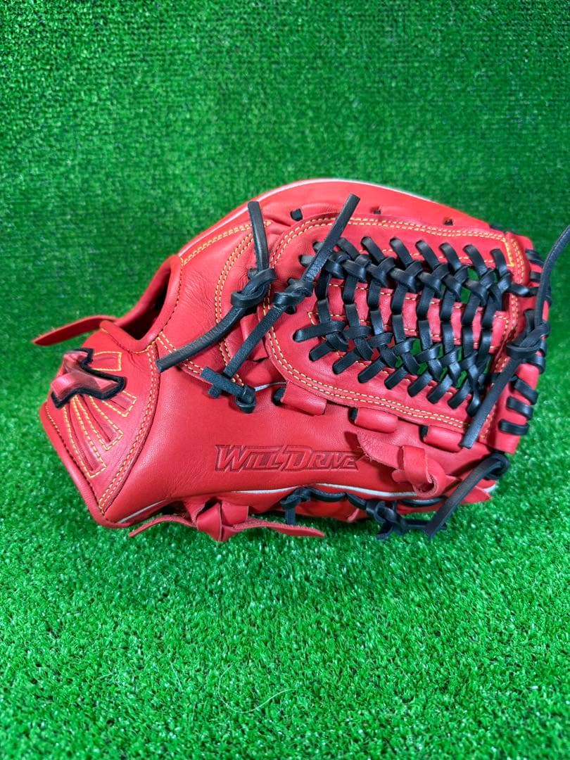 ミズノ　軟式　オールラウンド用　1AJGR32800　ウィルドライブ レッド