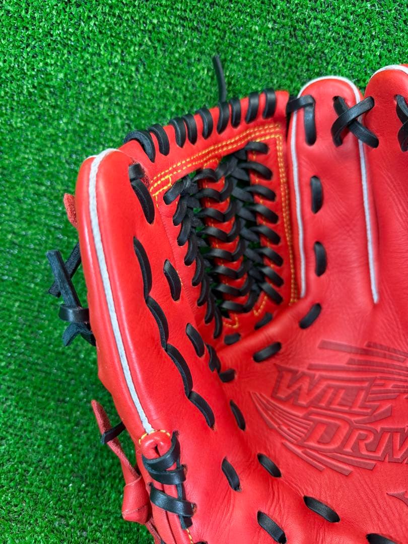 ミズノ　軟式　オールラウンド用　1AJGR32800　ウィルドライブ レッド