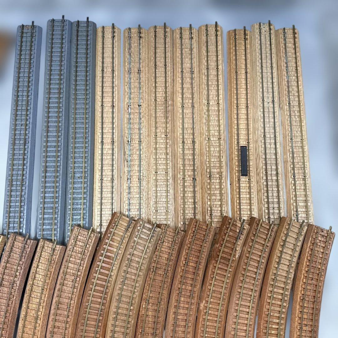 ［ジャンク］鉄道模型　HOゲージ　レール　線路　木製他　まとめ