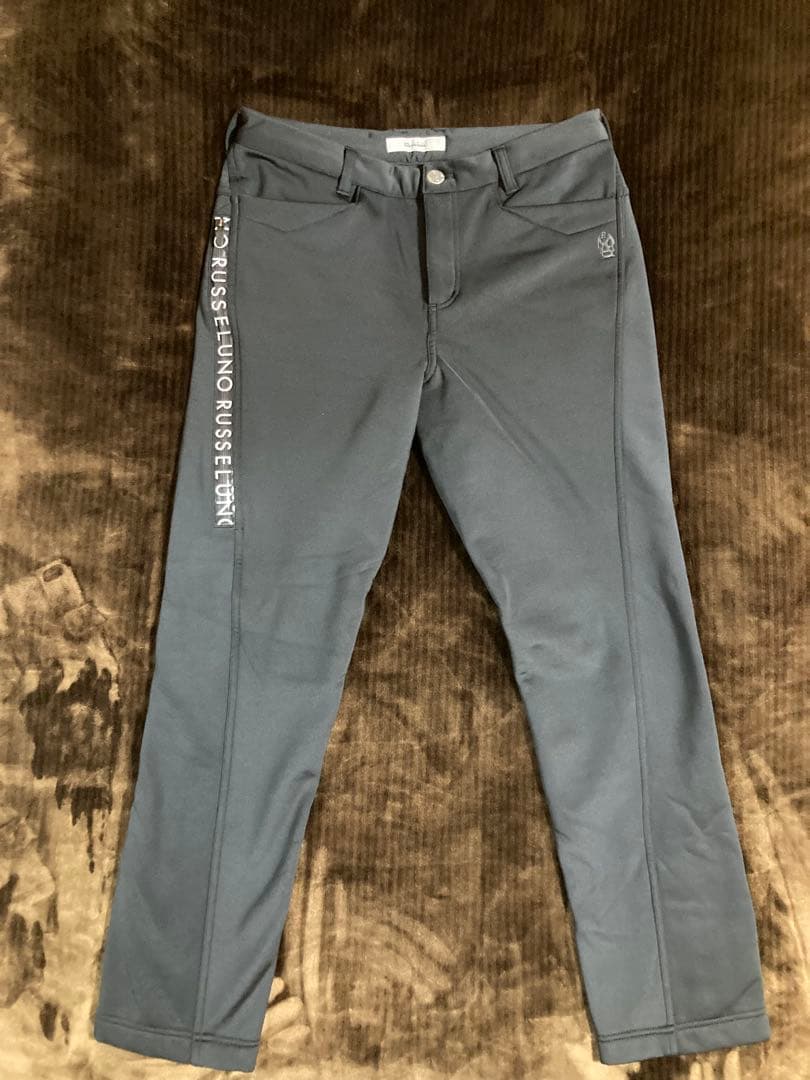 ☆極美品☆ ラッセルノ 裏起毛 防寒ストレッチパンツ サイズ5 ブラック