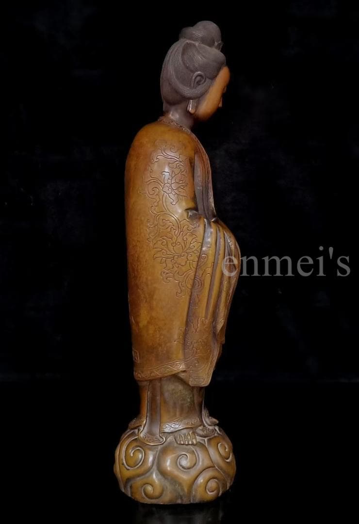 珍藏真紫銅美女像（工芸品・コレクター向け） 風水・吉祥物・ 美術品・インテリア