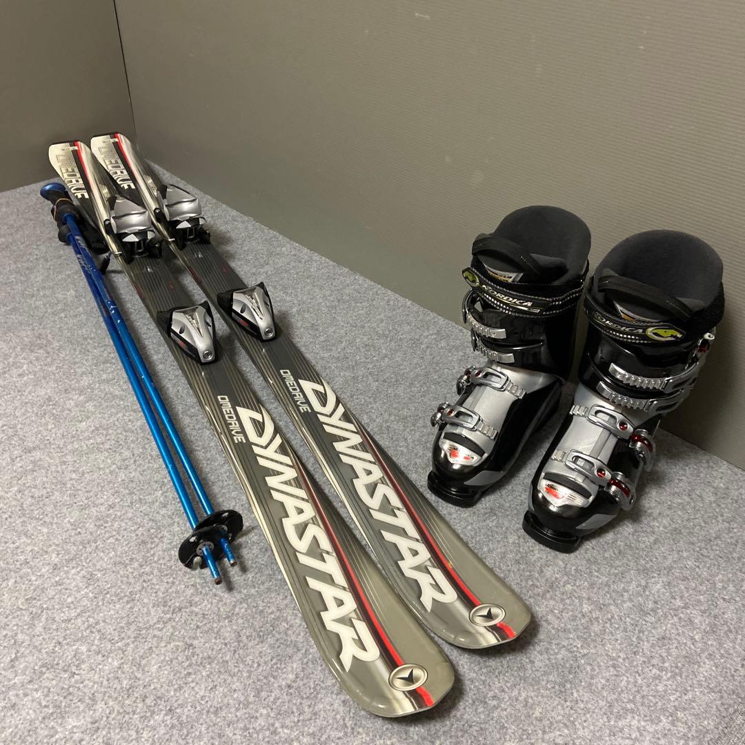 ★メンテナンス済　大人スキーセット 板154cm ブーツ 25.5cm