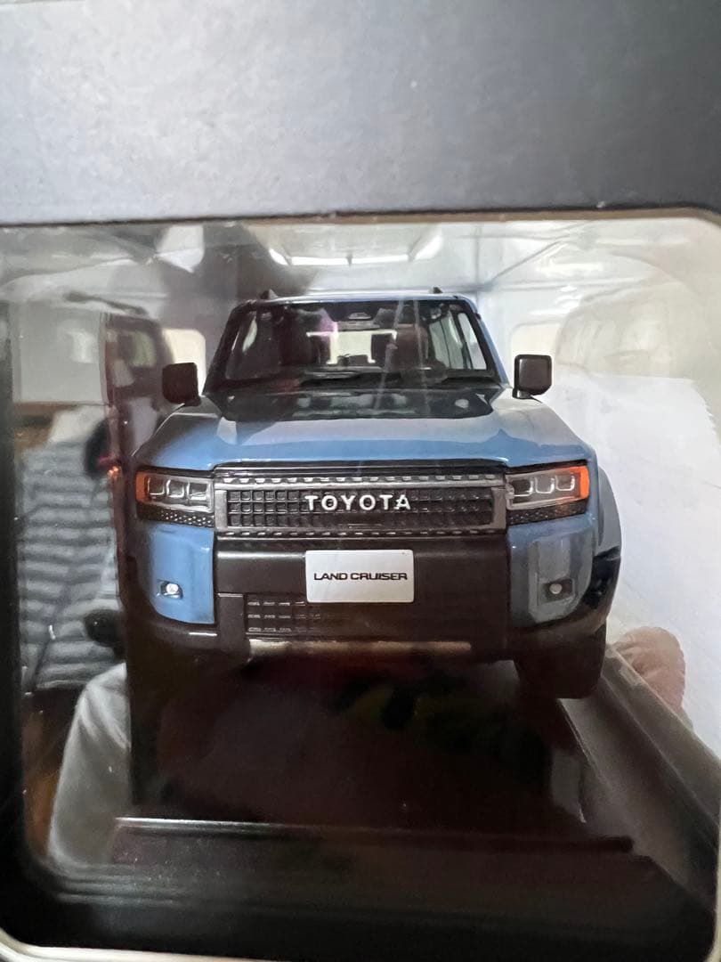 【非売品】 トヨタ ランドクルーザー ミニカー スモーキーブルー