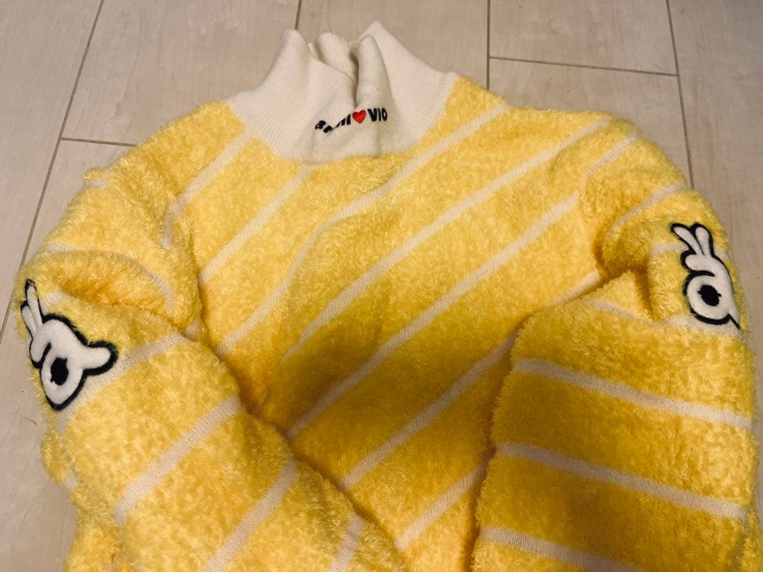 archivio イエロー ストライプ セーター 38