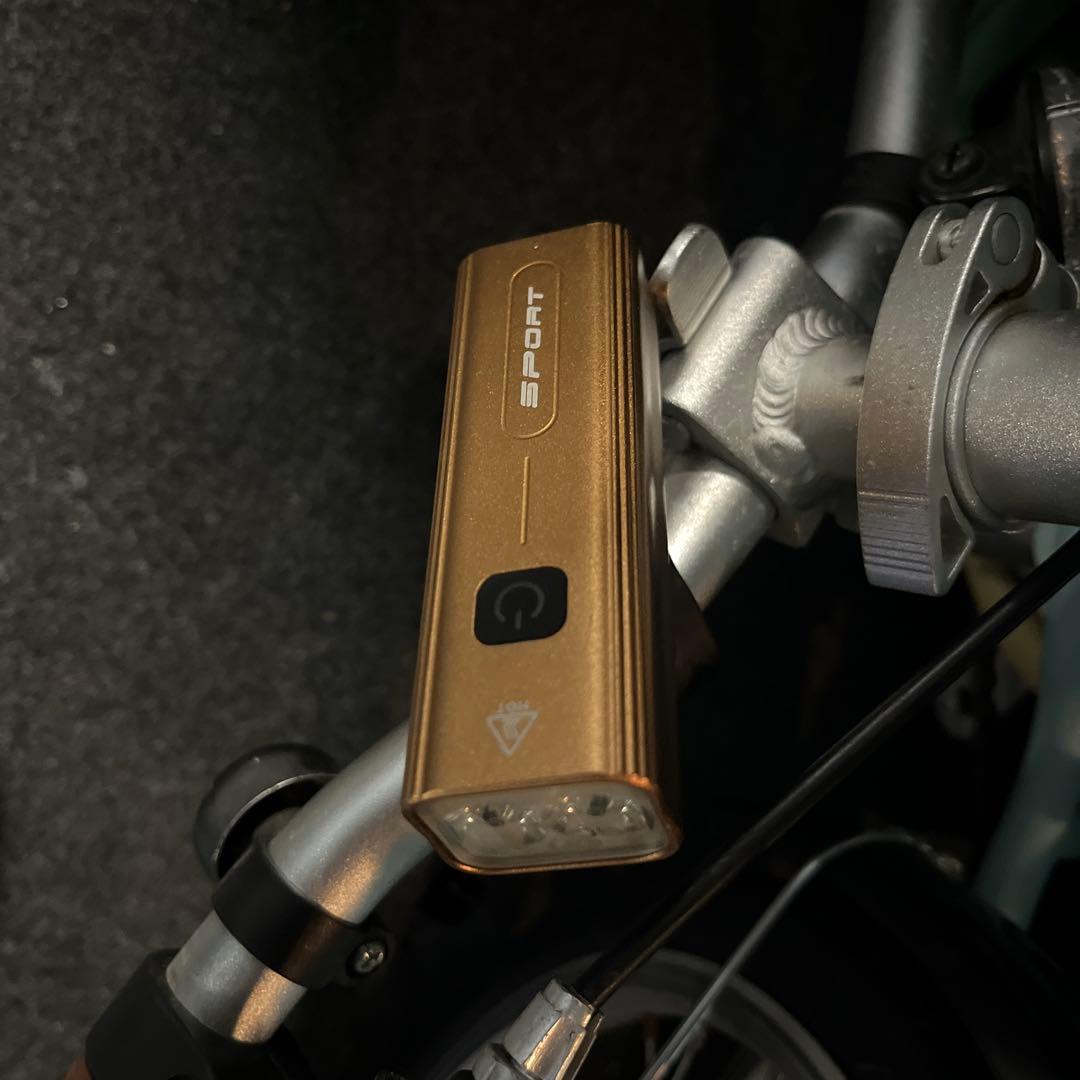 ばりくそぺろりんちょ　キャプテンスタッグ　自転車キャリーバッグとライト付き