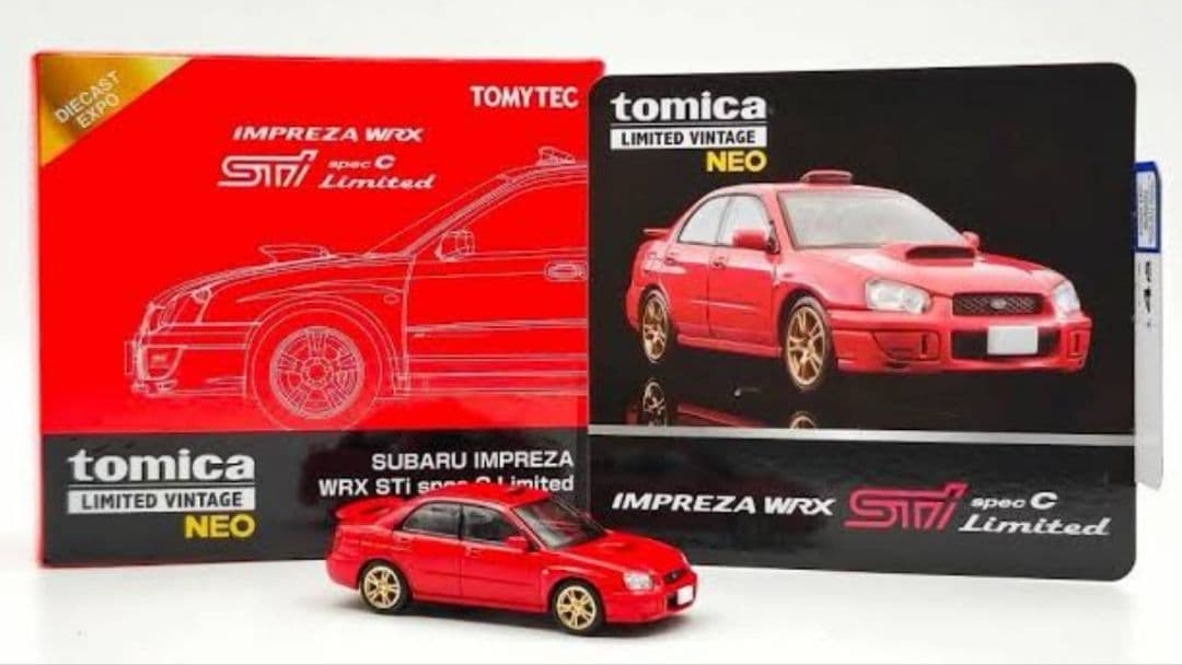 トミカリミテッドヴィンテージネオ スバル インプレッサ WRX STi (赤)