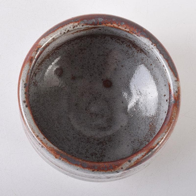 茶道具　人間国宝　荒川豊蔵作　志野茶碗　共箱　M　R8052