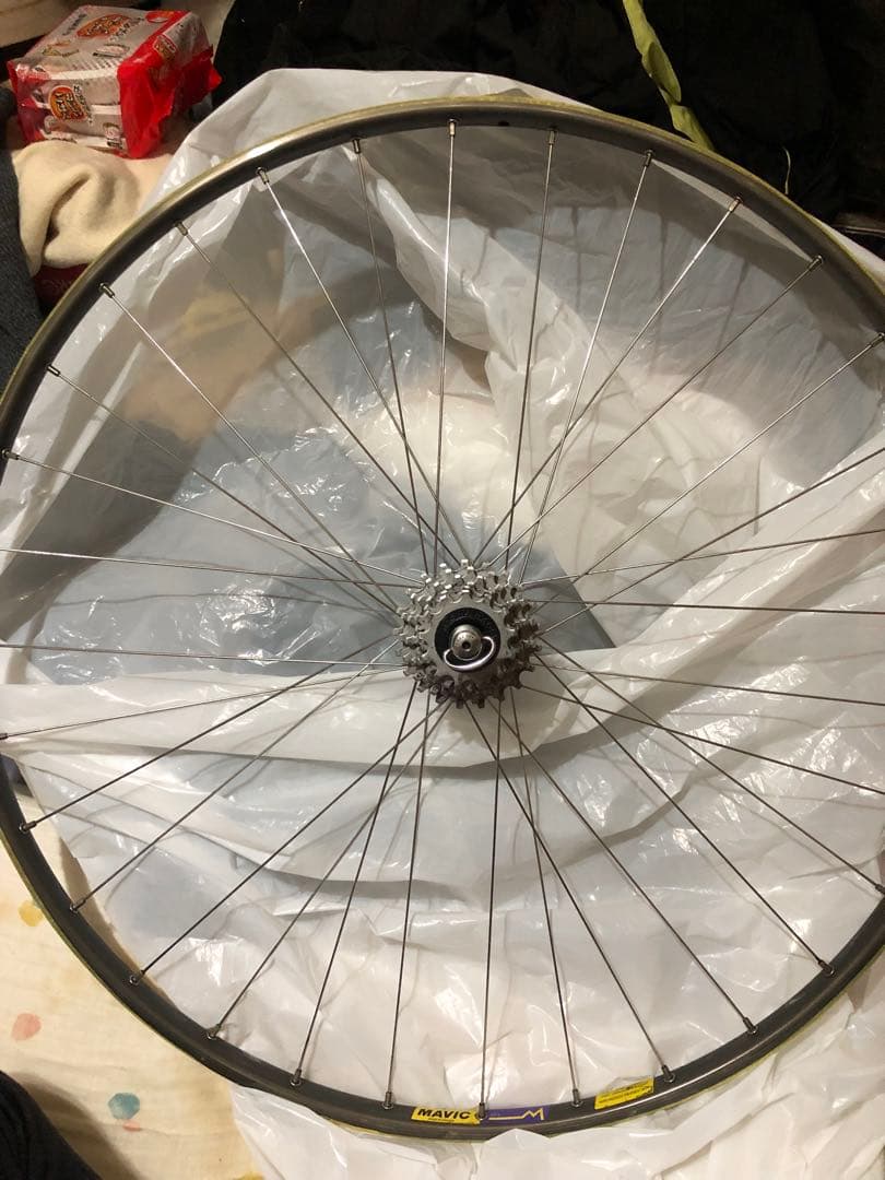 ビンテージMavic GP4M カンパニョーロCレコードハブ36H完組チューブラ