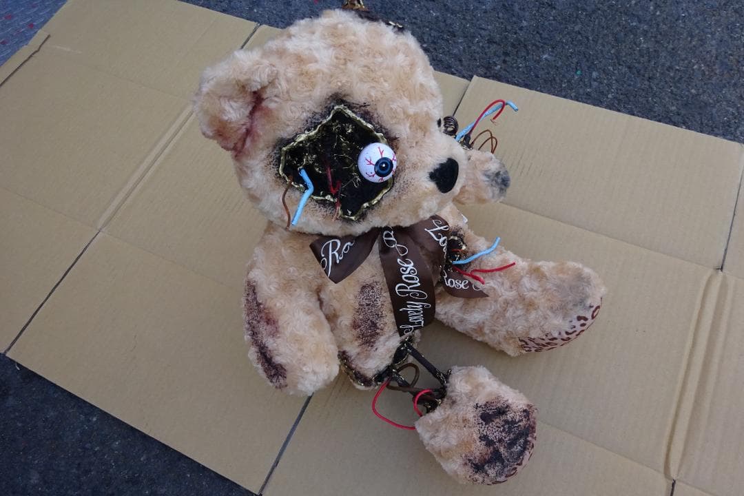 ユニークデザインのぬいぐるみ ポンコツベア 特別仕様 1点ものカスタム