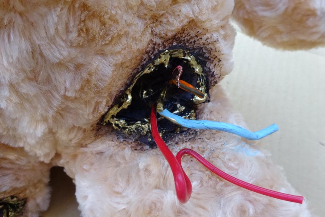 ユニークデザインのぬいぐるみ ポンコツベア 特別仕様 1点ものカスタム