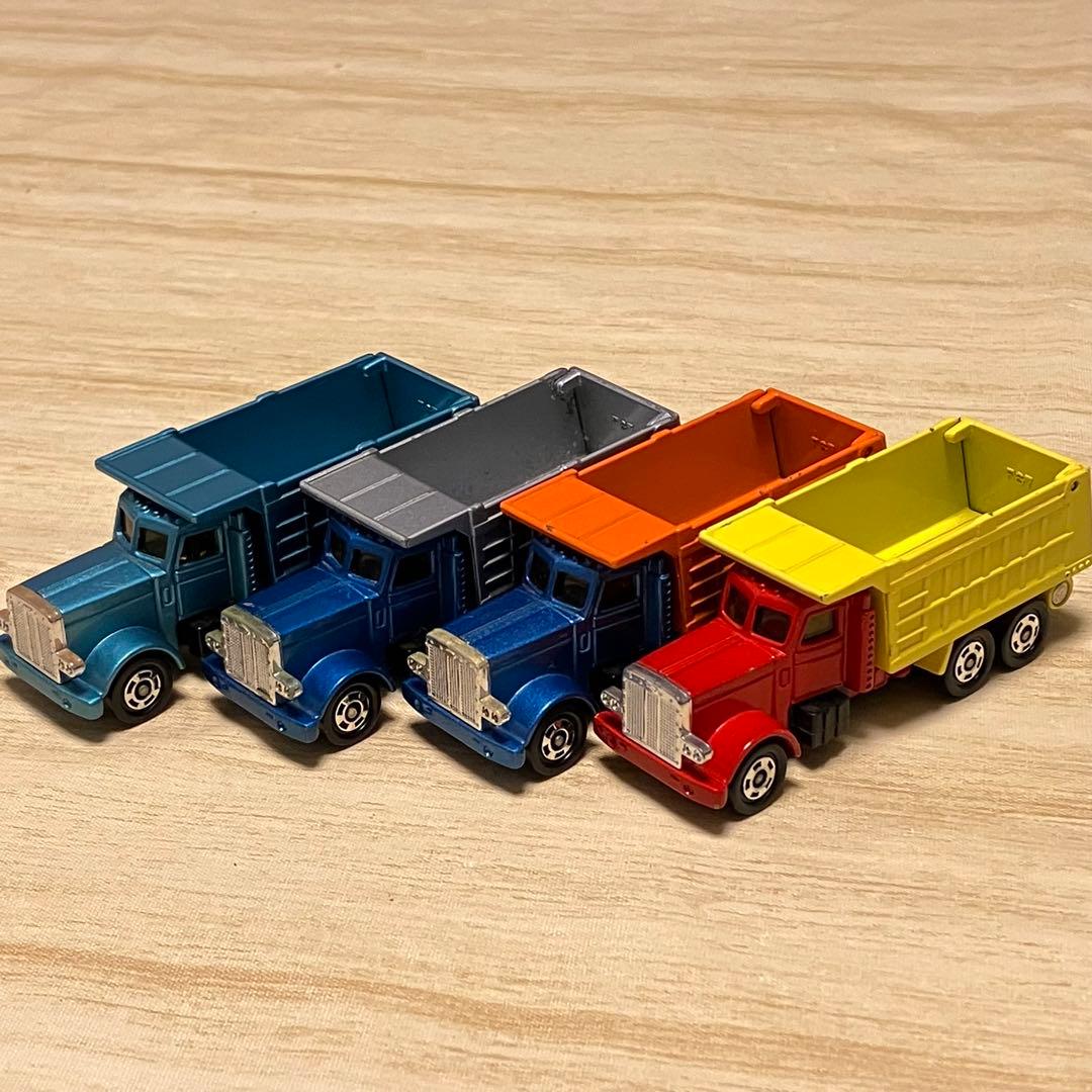 トミカ アメリカンダンプトラック 4台セット 1/98