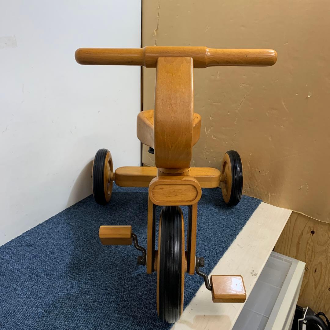 希少 木製 柏木工 KASHIWA幼児用 乗用玩具 三輪車 トライク
