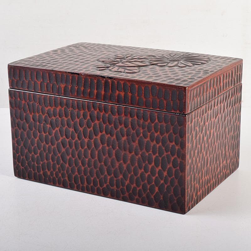 茶道具　鎌倉彫　高台寺文　利休茶箱　黒楽茶碗　振出など　七点一式　M　R8803