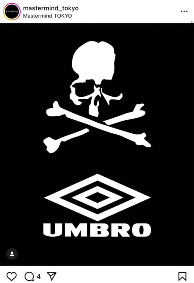 新品 UMBRO MASTERMIND WORLD LS GAME SHIRT