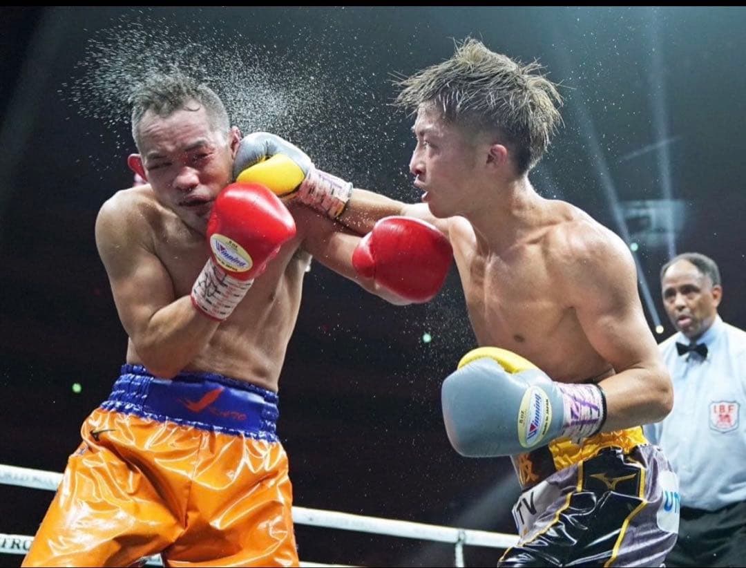 [井上尚弥］Winning ボクシンググローブ 8oz グレー/イエロー