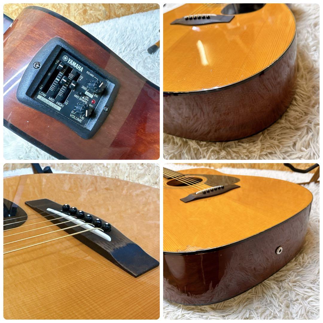 YAMAHA FGX-512SJ 赤ラベル エレアコ スプルース単板トップ！