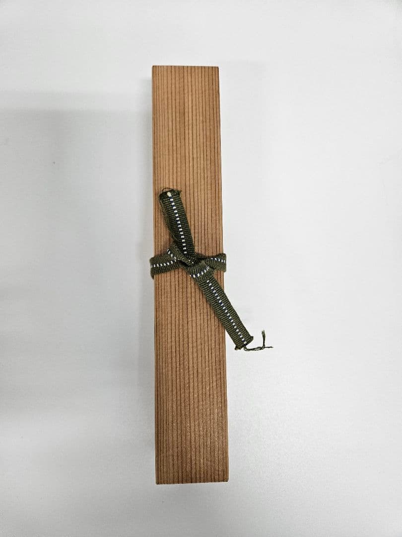 吉田高仙 作 茶杓「泪」利休写 共箱 共筒 略歴付 完品 茶道具