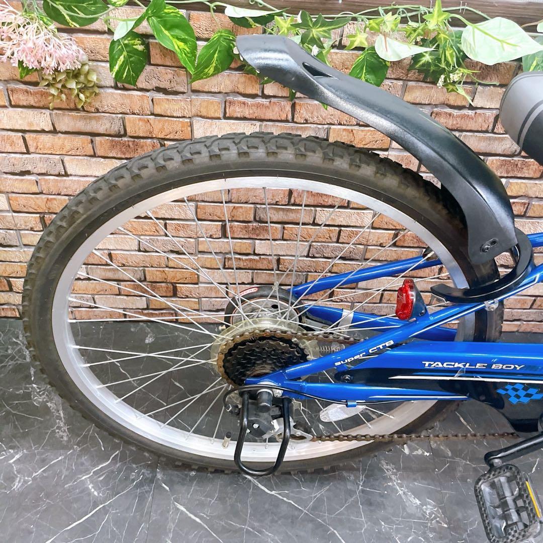 【90】子供用自転車 子供車 TACKLE BOY ブルー 24インチ