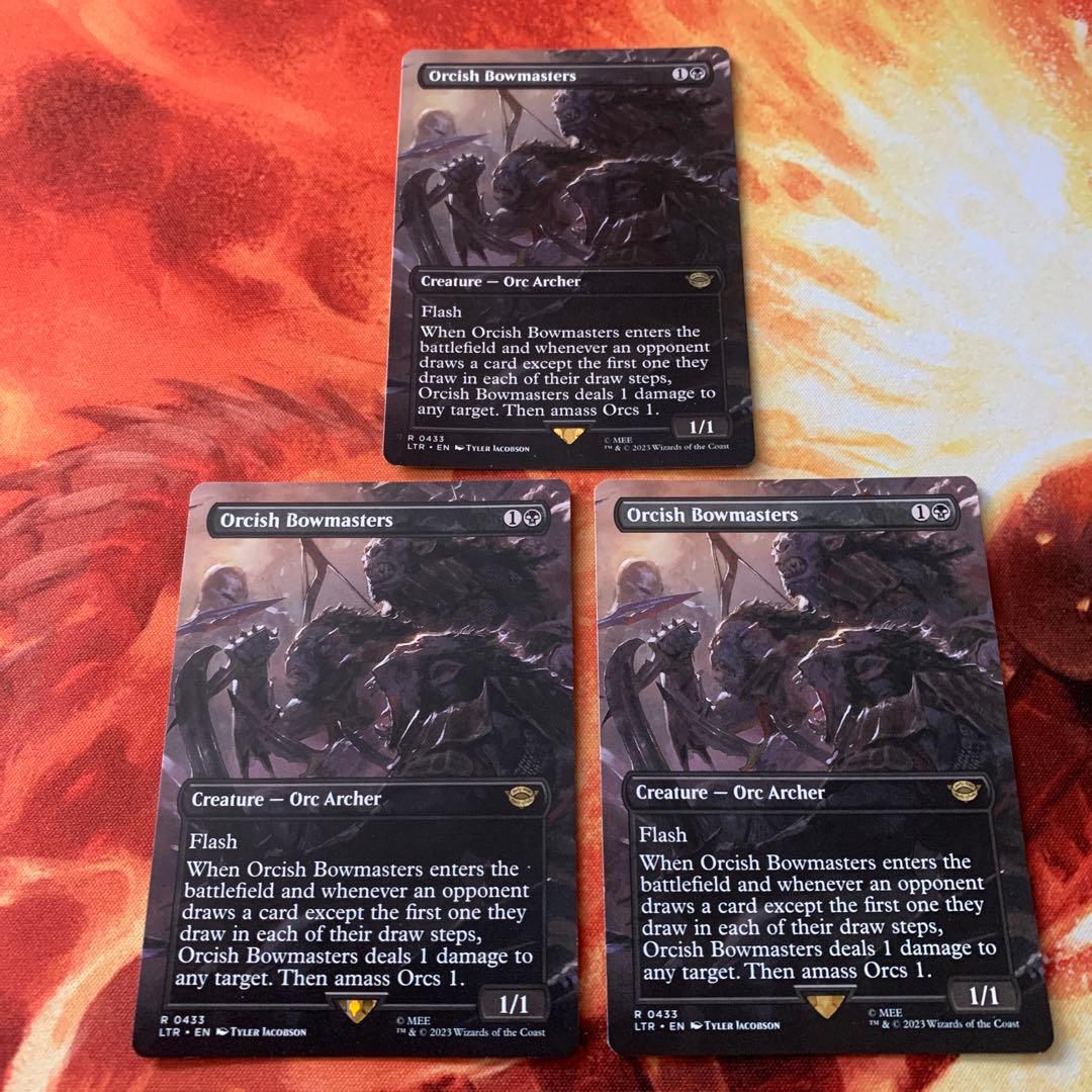 オークの弓使い　英語　ボーダーレス　3枚