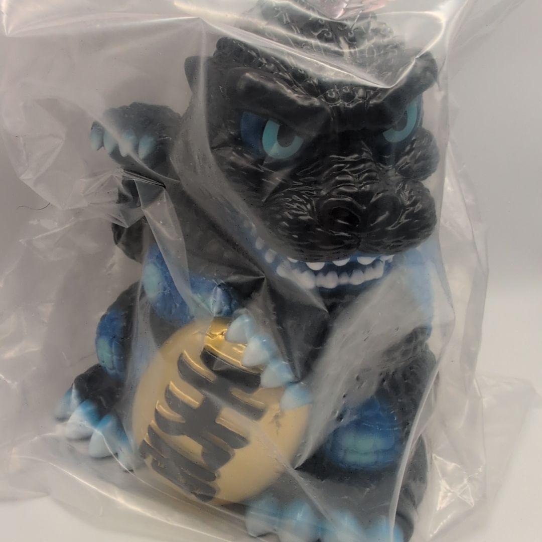 新品未開封 未来に帰る 招きゴジラ 青 ソフビ 当日版権