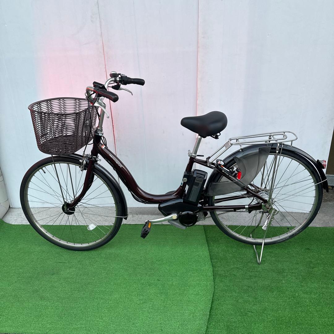 YAMAHAヤマハ電動アシスト自転車26インチ 12.3Ah ブラウン