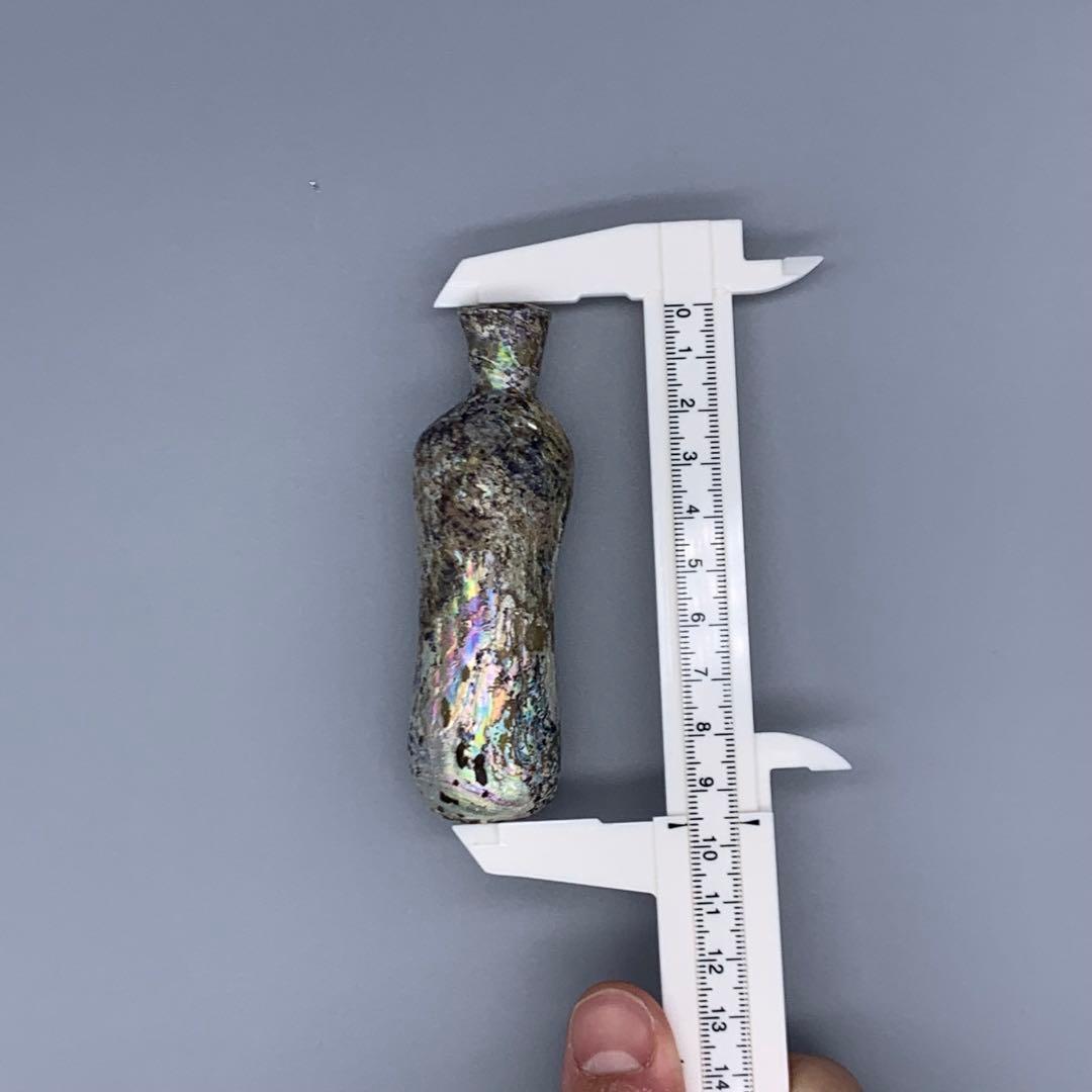 アフガニスタンの銀化ガラス/ローマンガラスボトル