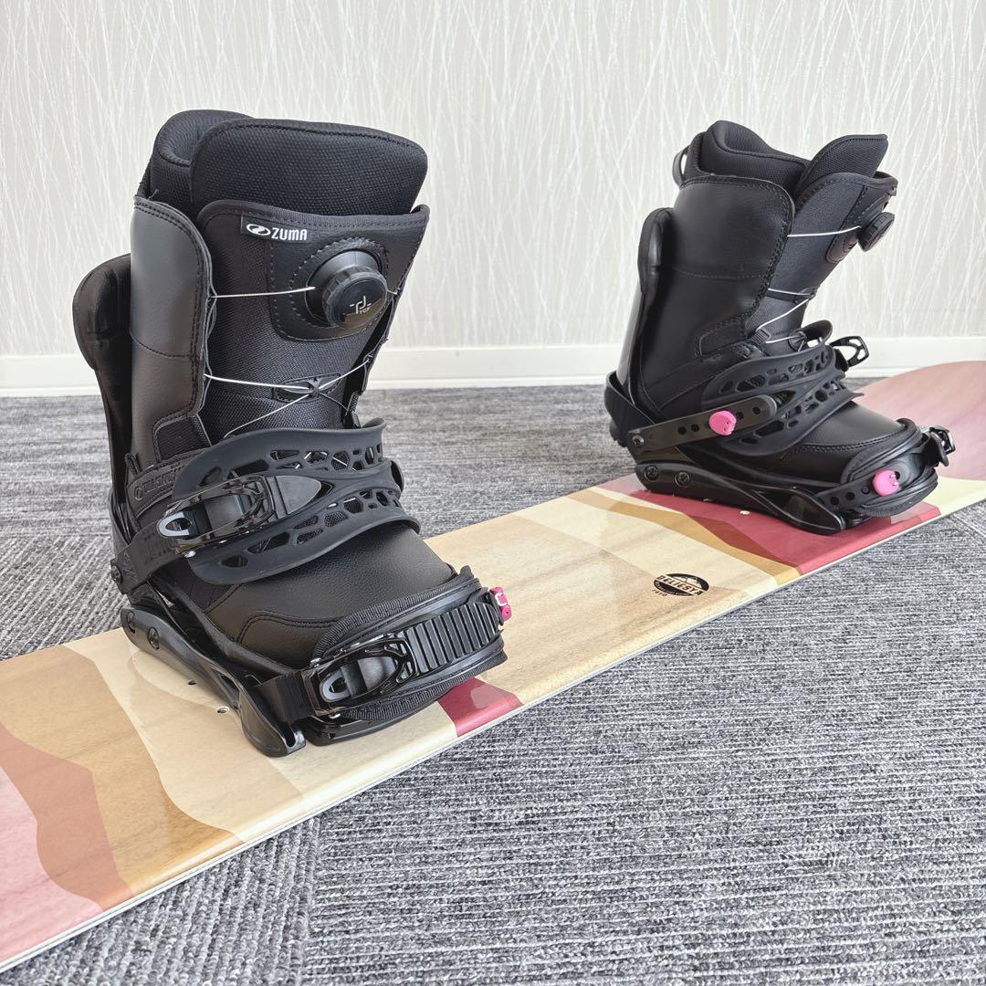 66美品❗️超豪華❗️コスミックサーフ レディース スノーボードセット★141cm