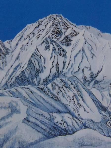 加山又造、雪晴れる、希少画集画、新品額装付、状態良好