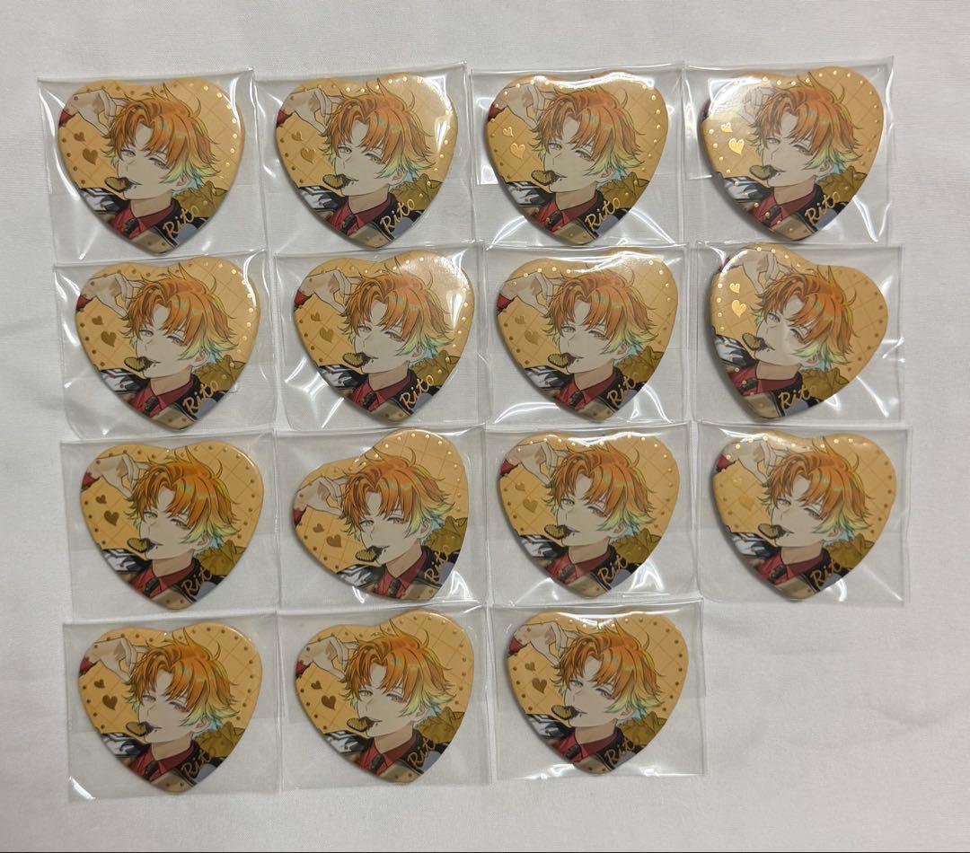 にじさんじ 宇佐美リト バレンタイン ハート缶バッジ