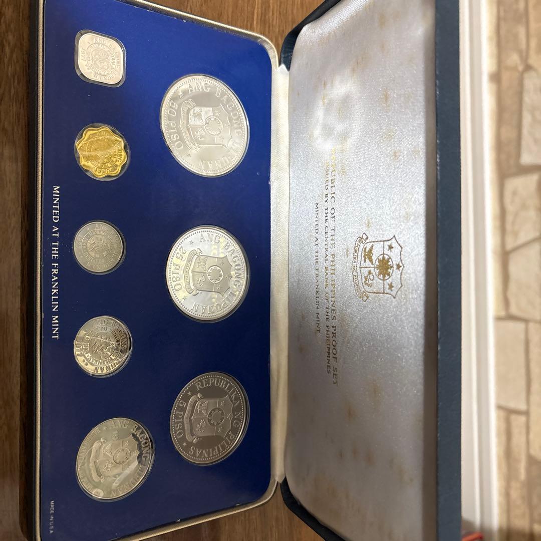 1977年 フィリピン プルーフ 8種セット【大型銀貨2枚含】