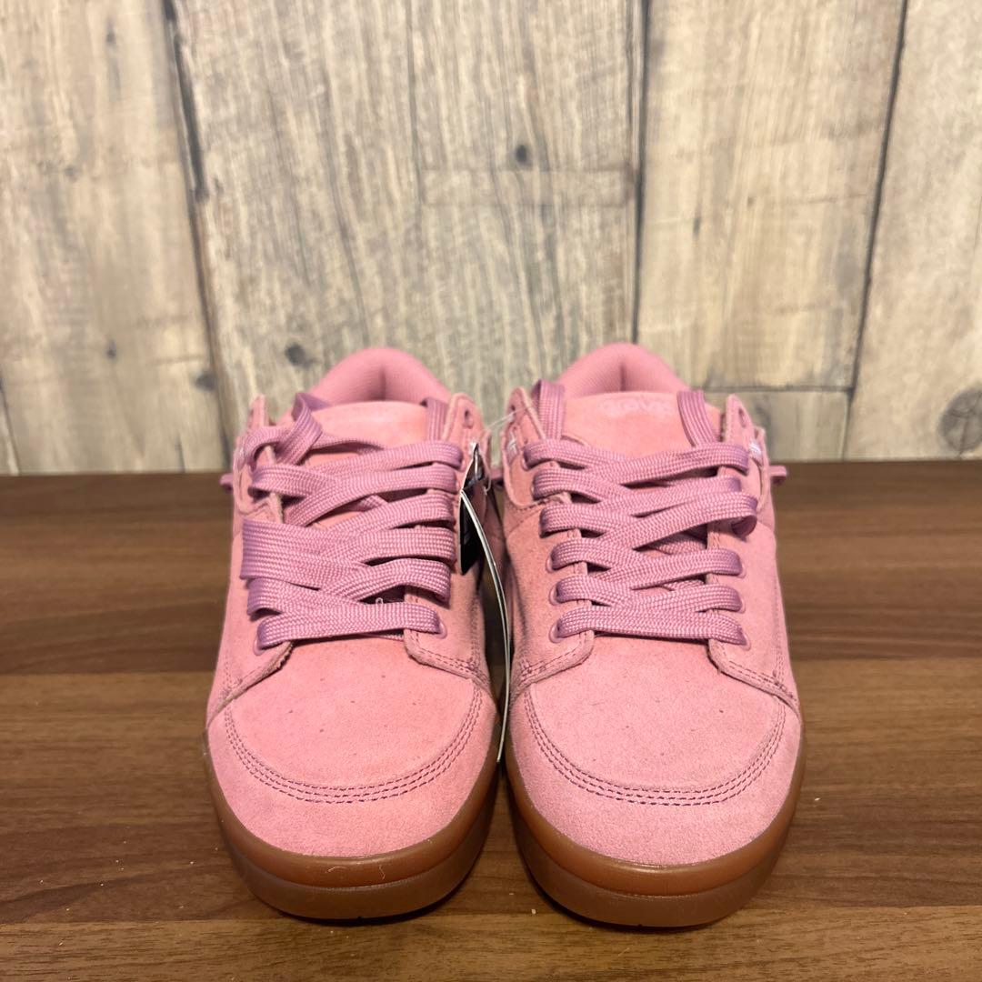 完売品 gravis ピンク スエード スケシュー 25.5cm 新品 sk8