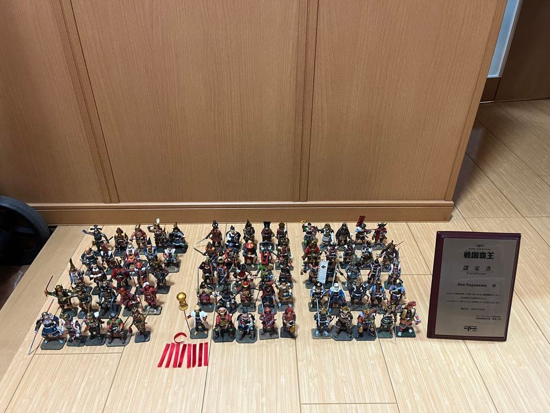 戦国覇王 デルプラド 戦国武将　フィギュアセット 75体　認定書付き