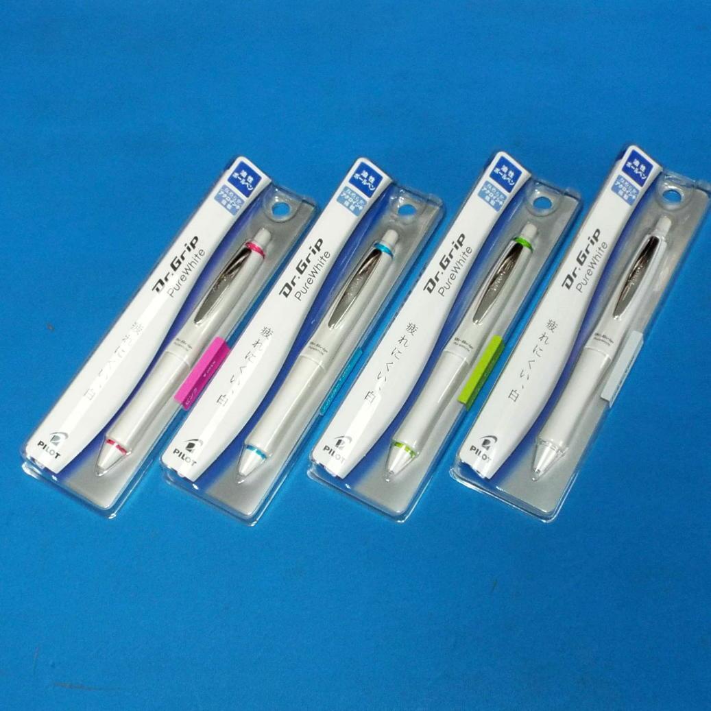 未開封 ドクターグリップ ボールペン ピュアホワイト 全4種 ピンク ブルー他