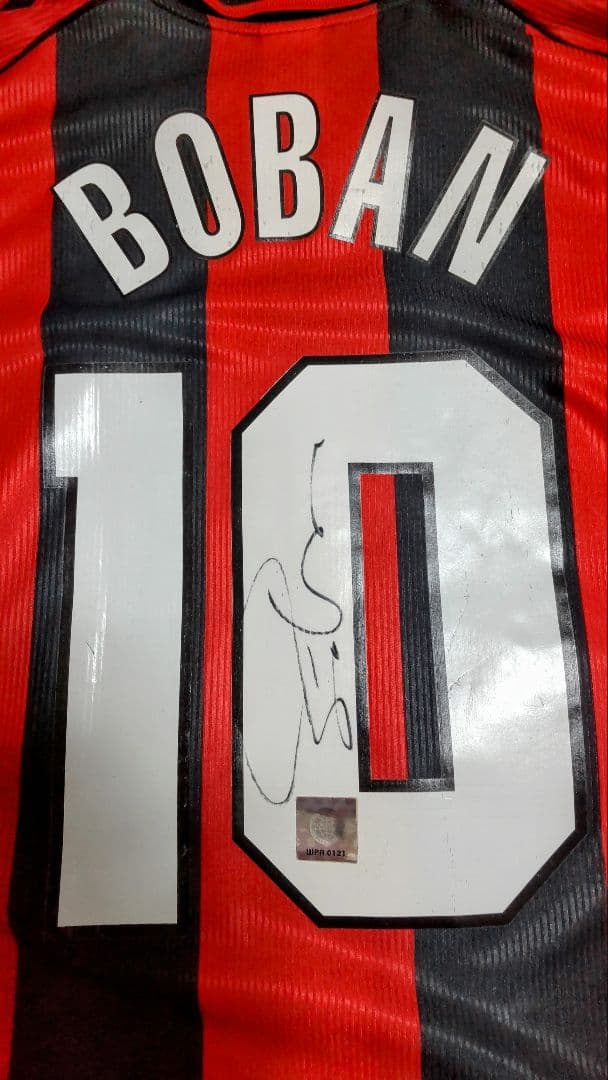 ACミラン 100周年記念ユニフォーム BOBAN 10 直筆サイン入り